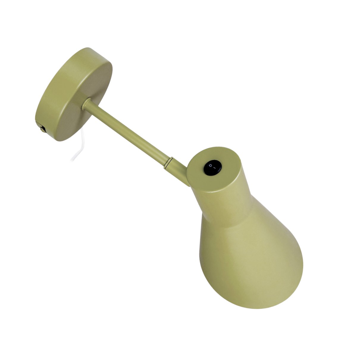 DL12 Grün leselampe Von Dyberg Larsen - Die dezente grüne Oberfläche verleiht dem Raum eine gemütliche Atmosphäre und sorgt für ein angenehmes, gerichtetes Licht.