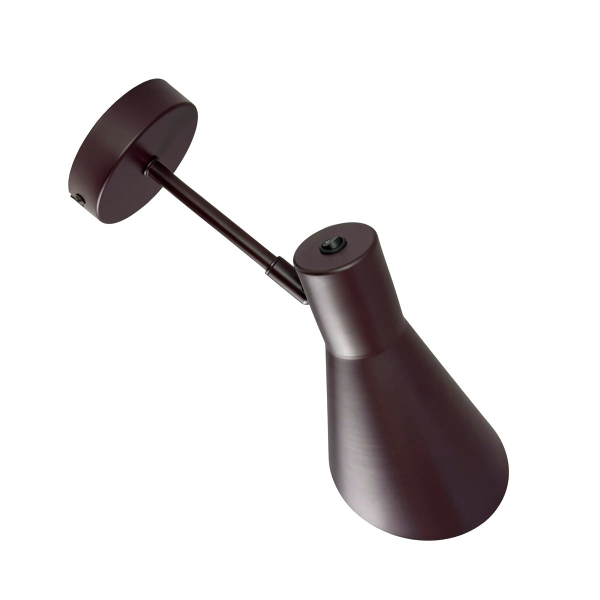 DL12 Braun leselampe Von Dyberg Larsen - Die warme, braune Oberfläche verleiht dem Raum eine gemütliche Atmosphäre und sorgt für ein angenehmes, gerichtetes Licht.