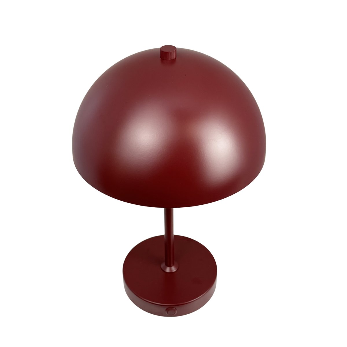 Stockholm 30cm ROT tragbare Von Dyberg Larsen - Die tragbare Metall-Tischleuchte Stockholm besticht durch ihre elegante, dunkelbraune Oberfl&auml;che und verleiht Ihrem Zuhause einen stilvollen und modernen Touch.