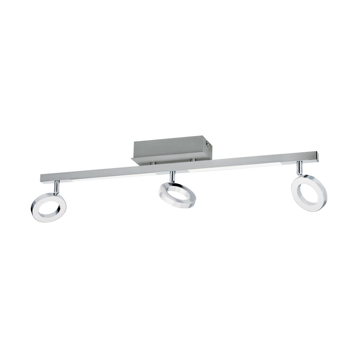 Cardillo 3 Chrom spotlight Von Eglo - Dank der drei beweglichen Ringe l&auml;sst sich das Licht ganz einfach nach Bedarf ausrichten und bietet so eine funktionale und flexible Beleuchtung.