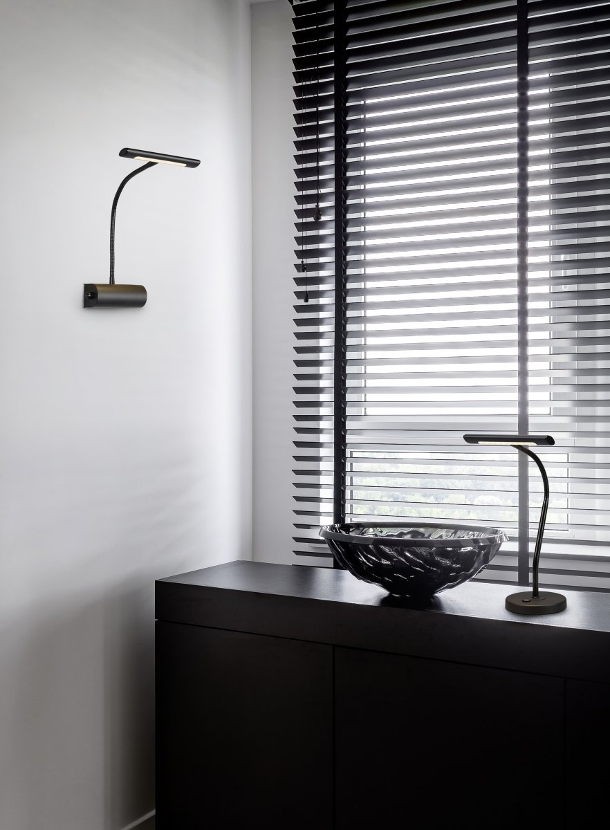 Curtis 42cm Schwarz schreibtischlampe Von Trio Lighting - 