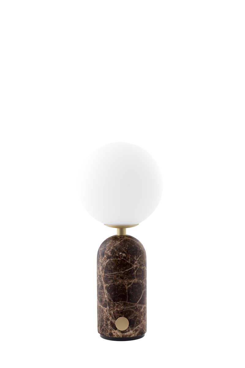 Torrano 28cm Brauner Marmor tragbare Von Globen Lighting - F&uuml;r eine optimale Akkulaufzeit sollte die Lampe vor dem ersten Gebrauch vollst&auml;ndig aufgeladen, bei l&auml;ngerer Lagerung alle drei Monate aufgeladen und w&auml;hrend des Ladevorgangs ausgeschaltet sein.