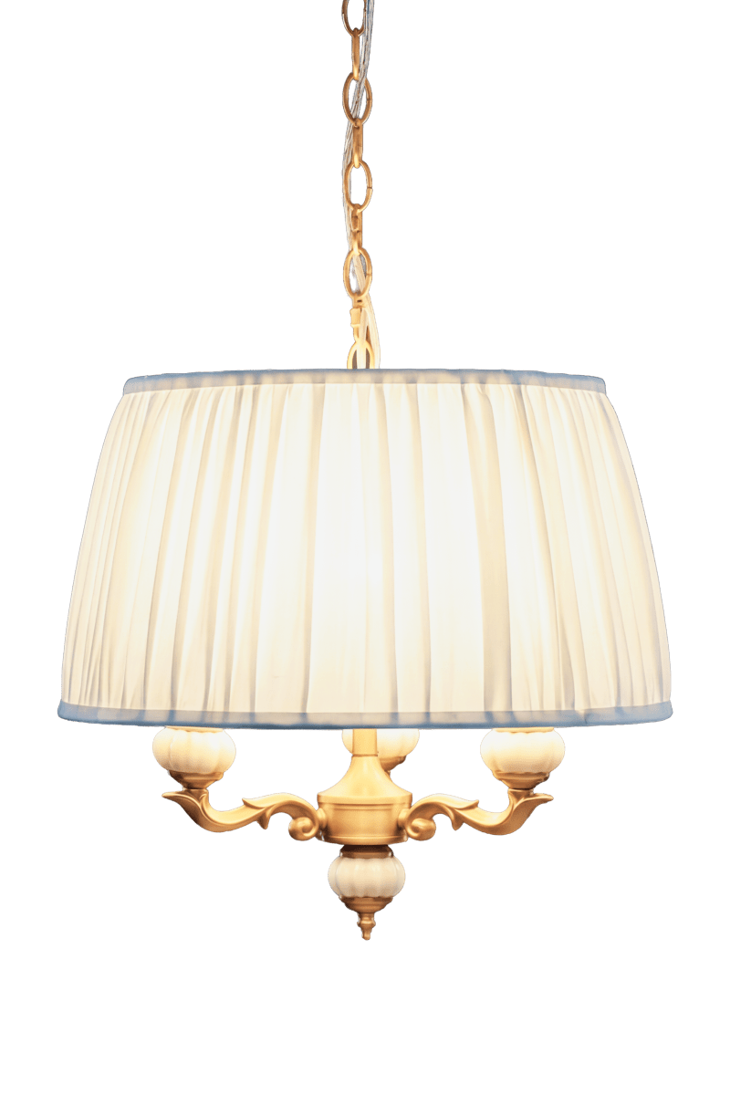 Toulouse Ø45 Gold hängelampe Von Aneta Lighting - Die dekorativen Details unterstreichen den klassischen Charakter und machen Toulouse zu einem wundersch&ouml;nen Blickfang, der sich perfekt &uuml;ber dem Esstisch oder im Wohnzimmer einf&uuml;gt.