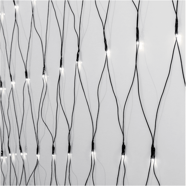 Lichternetz Crispy Ice White 3m Schwarz Von Star Trading - Nachtlicht mit 200 LED-Lichtern mit einem sch&ouml;nen, etwas k&uuml;hleren Schein.