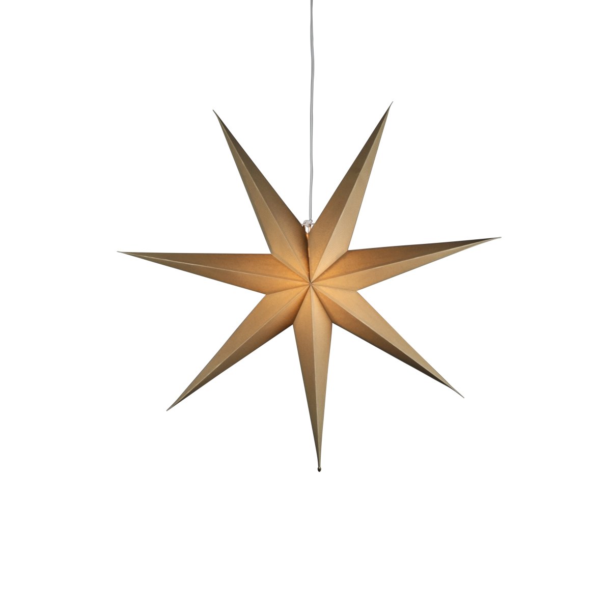 Papierstern Ø78 Beige Von Konstsmide - Das schlichte, elegante Design verbreitet ein sanftes und angenehmes Licht, das in der Advents- und Weihnachtszeit für eine harmonische Stimmung sorgt.