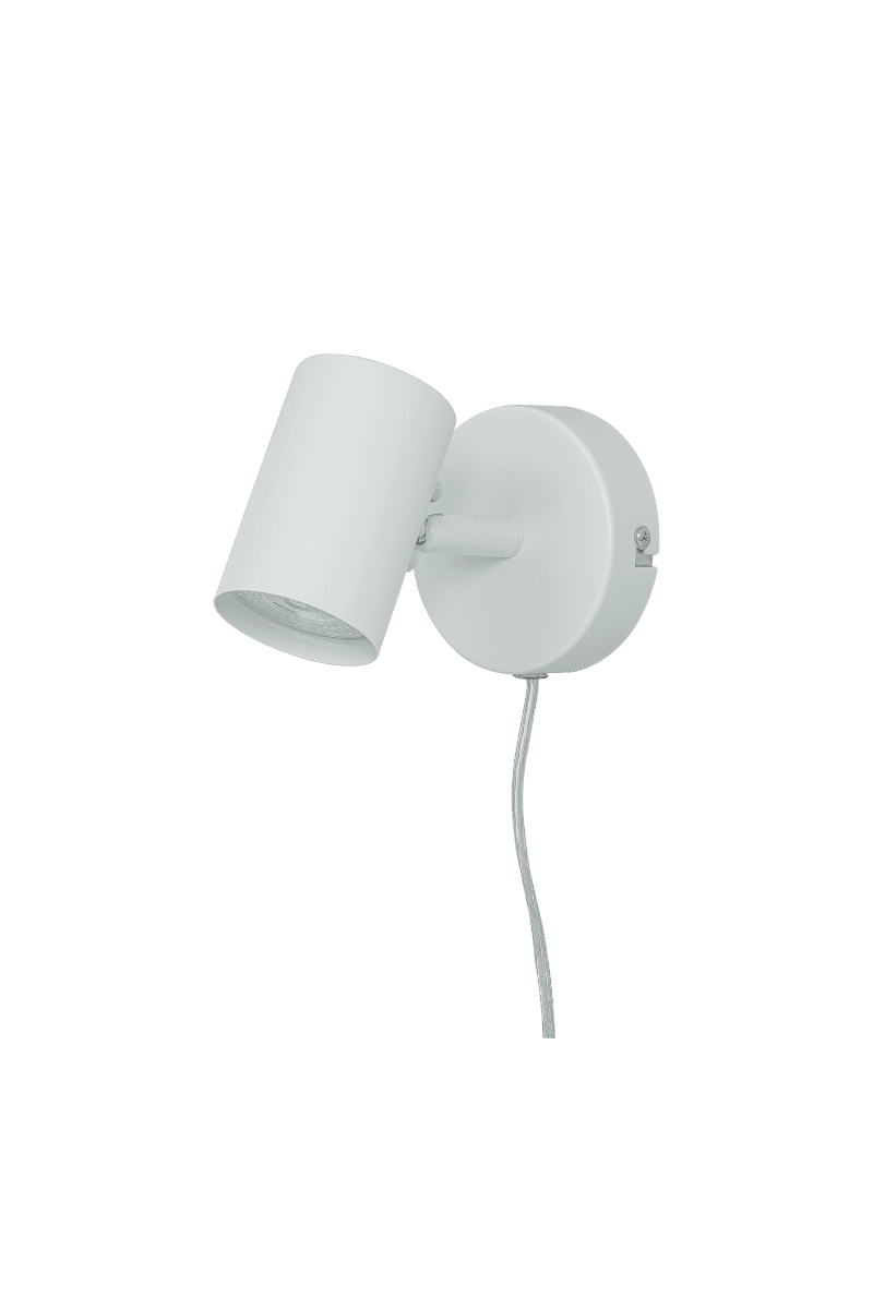 Hugin Weiß leselampe Von Aneta Lighting - Der praktische Strahler Hugin mit verstellbarem Leuchtenkopf eignet sich hervorragend als Nachttischlampe.