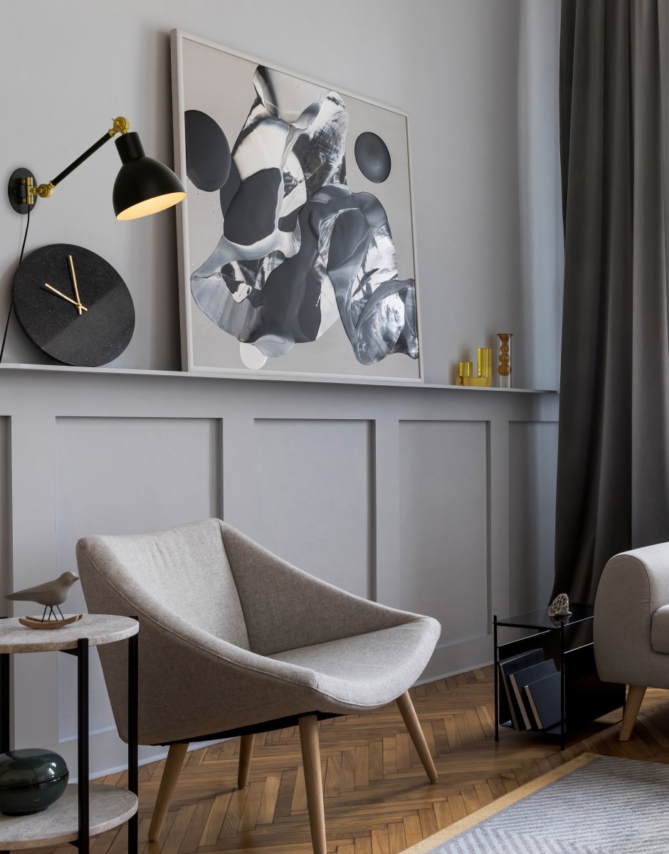 Dublin 40cm Schwarz wandlampe Von Aneta Lighting - Dank des beweglichen Arms und des verstellbaren Schirms l&auml;sst sich das Licht optimal ausrichten.