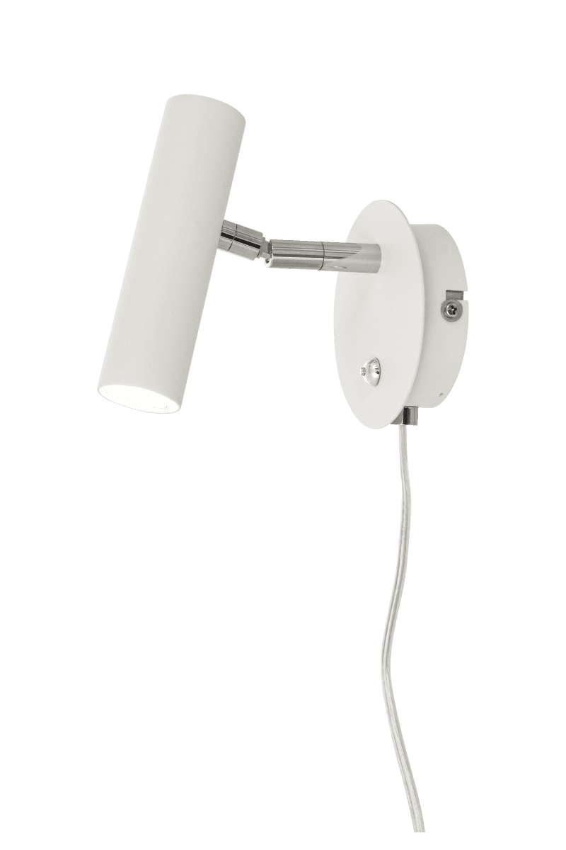 Artic Weiß leselampe Von Aneta Lighting - Verstellbarer Strahler mit LED-Lichtquelle, die angenehmes warmweißes Licht spendet.