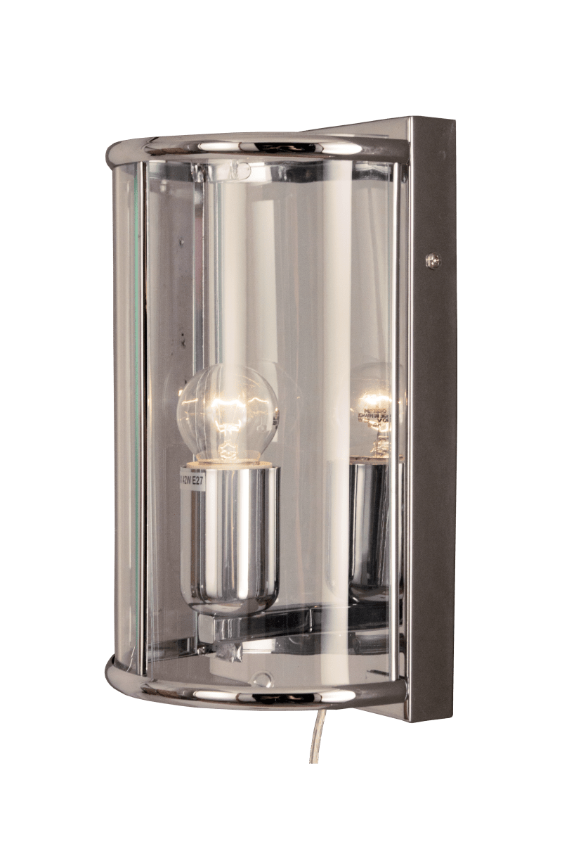 Budgie 25cm Chrom wandlampe Von Aneta Lighting - Stilvolle Budgie-Wandlampe, die einen stilvollen Ausdruck verleiht.