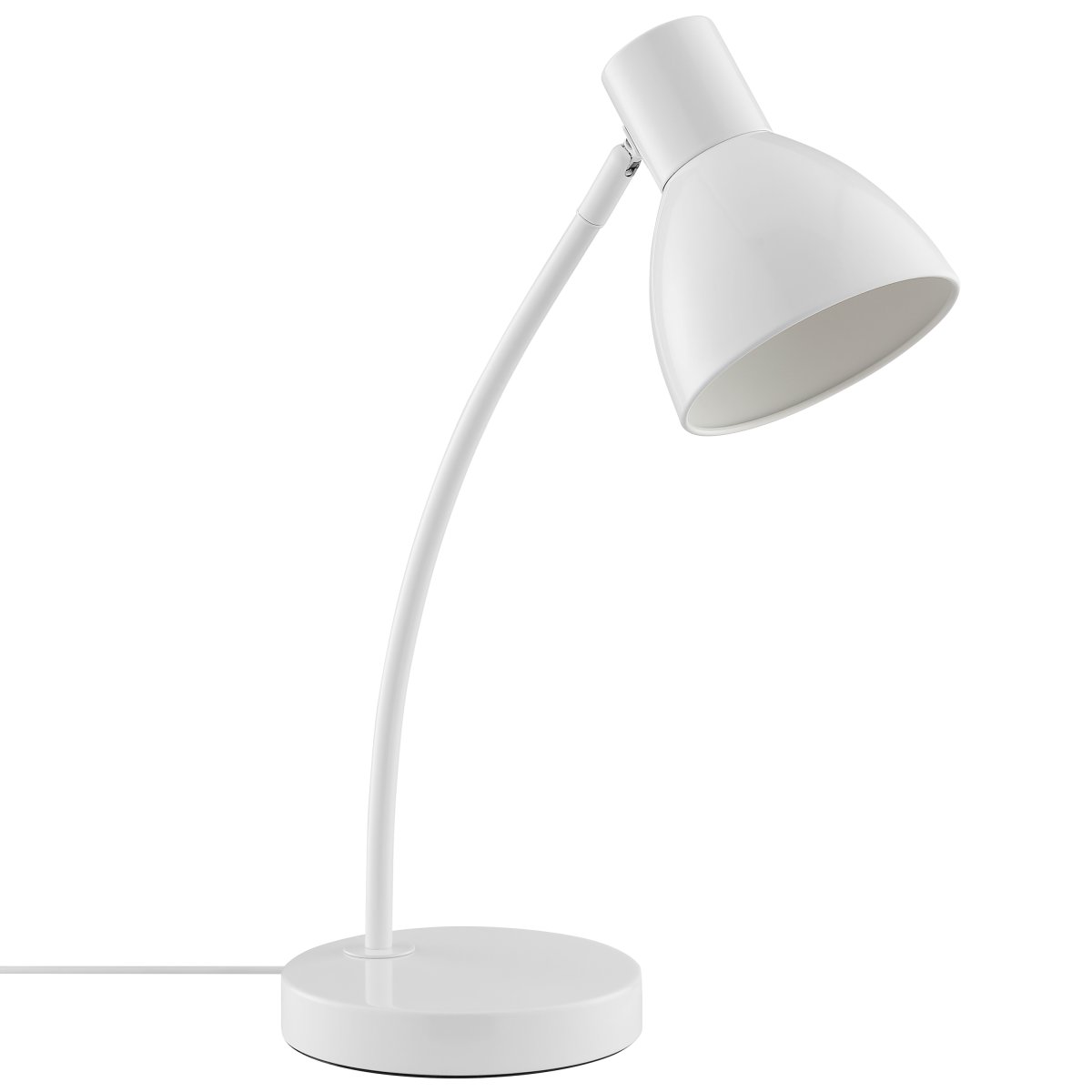 Jerry 43cm Weiß schreibtischlampe Von Brilliant - Mit ihrem klaren, minimalistischen Design passt sie perfekt in moderne und klassische Wohnumgebungen.