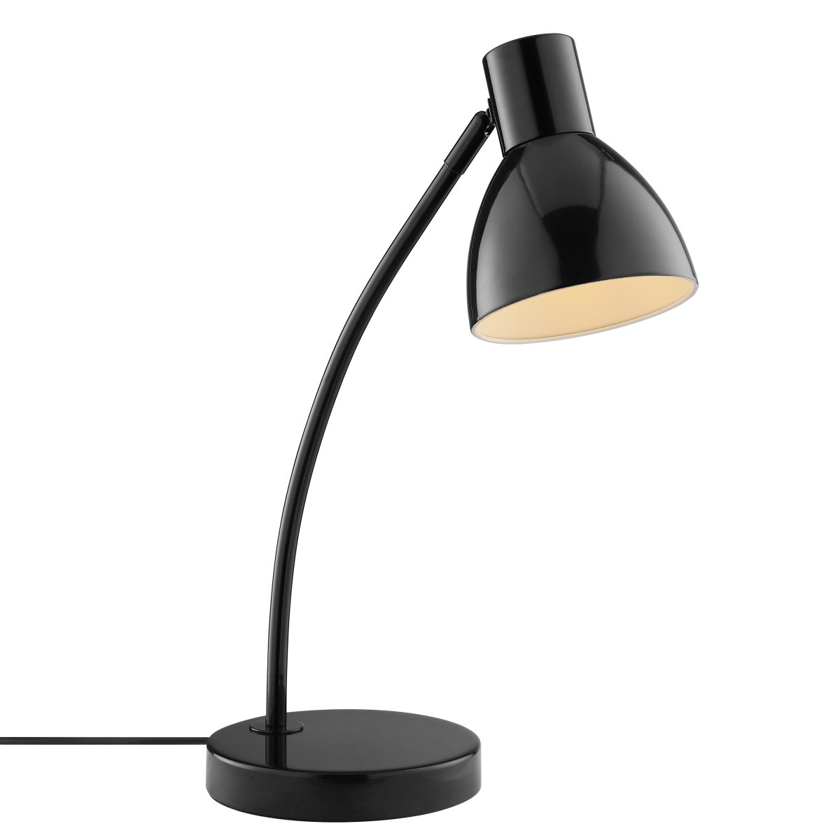 Jerry 43cm Schwarz schreibtischlampe Von Brilliant - Mit ihrem klaren, minimalistischen Design passt sie perfekt in moderne und klassische Wohnumgebungen.