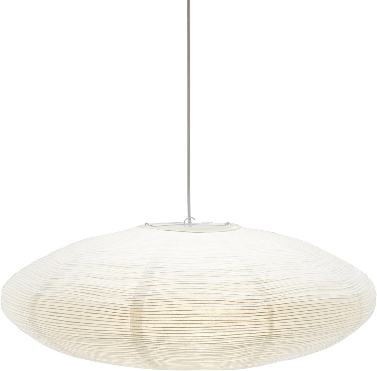 Yuni Lampenschirm Exkl. Aufhängung Ø58 Weiß hängelampe Von PR Home - Yuni hat die Form einer Ellipse mit einem Durchmesser von 58&nbsp;cm und einer H&ouml;he von 23&nbsp;cm.