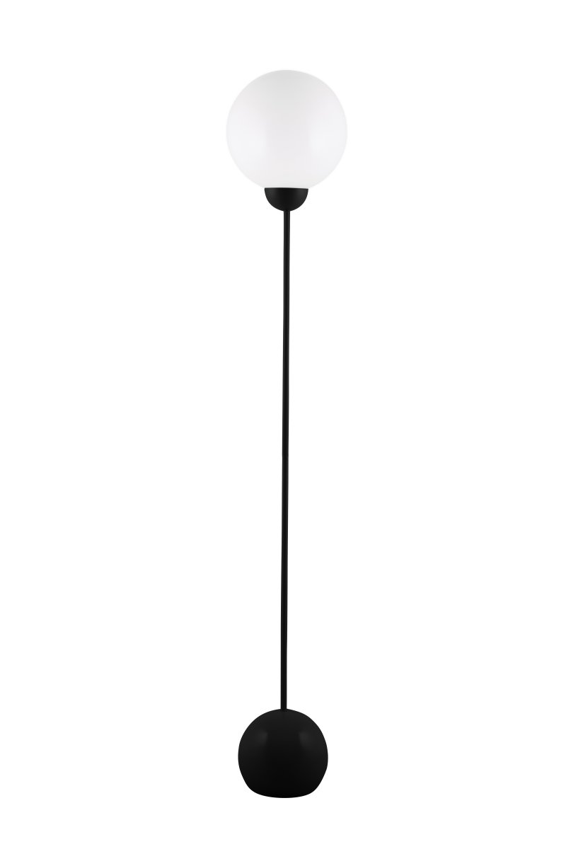 Ripley Schwarz stehlampe Von Globen Lighting - Ripley hat ein 200 cm langes transparentes Kabel mit Fußschalter und Stecker.