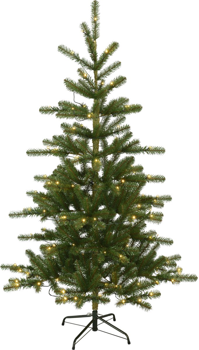 Visby 180cm Grün Von Star Trading - Der Baum verf&uuml;gt &uuml;ber 120 LED-Lichtquellen mit warmwei&szlig;em Licht.