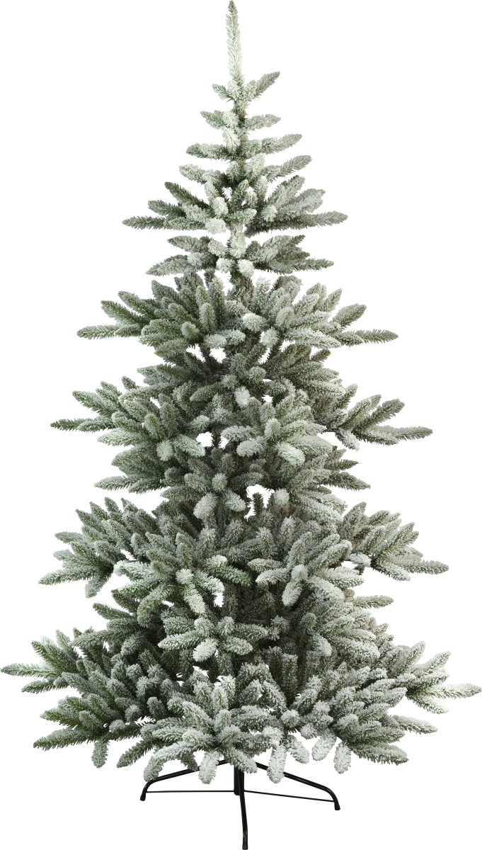 Arvika 210cm Grün Von Star Trading - Dekorativer grüner Weihnachtsbaum mit Schnee.