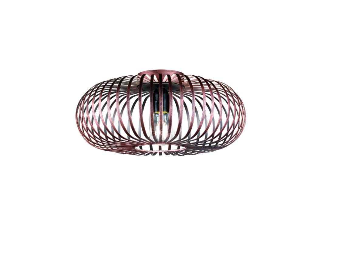 Johann Ø40 Antikes Kupfer deckenleuchte Von Trio Lighting - Die Deckenleuchte JOHANN ist mit ihren mehreren Metallhalterungen, die einen harmonischen Lampenschirm bilden, ein einzigartiges Designobjekt.