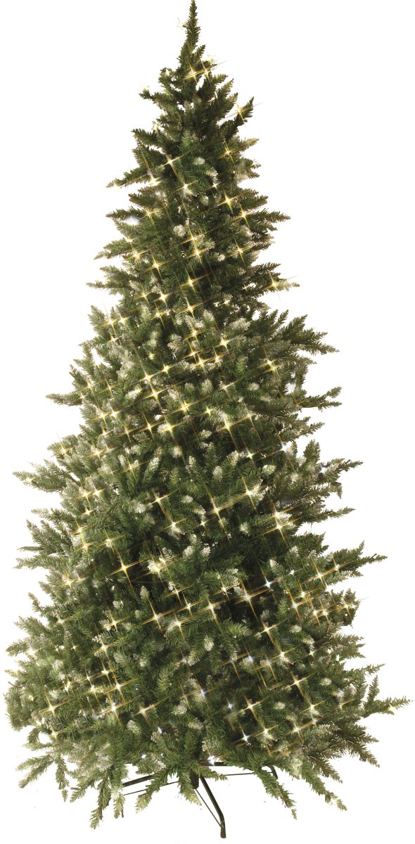 Vancouver 225cm Grün Von Star Trading - Grüner Weihnachtsbaum mit leicht weiß gefärbten Spitzen, damit er wie ein Weihnachtsbaum aussieht.