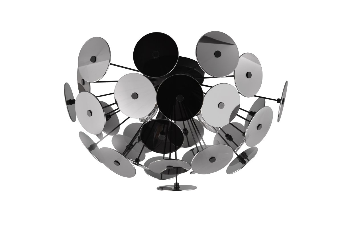 Discalgo Ø54 Schwarz deckenleuchte Von Trio Lighting - Perfekt f&uuml;r einen kreativen Einrichtungsstil ist diese Lampe sowohl ein stilvoller Blickfang als auch ein Stimmungsaufheller in Ihrem Zuhause.