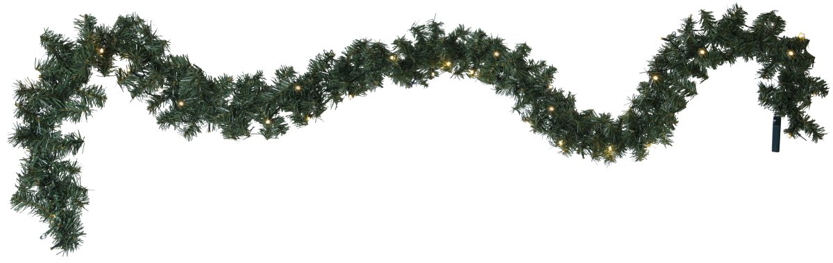 Canadian 250cm Grün Von Star Trading - Batteriebetriebene Girlande mit 30 LED-Lichtern.
