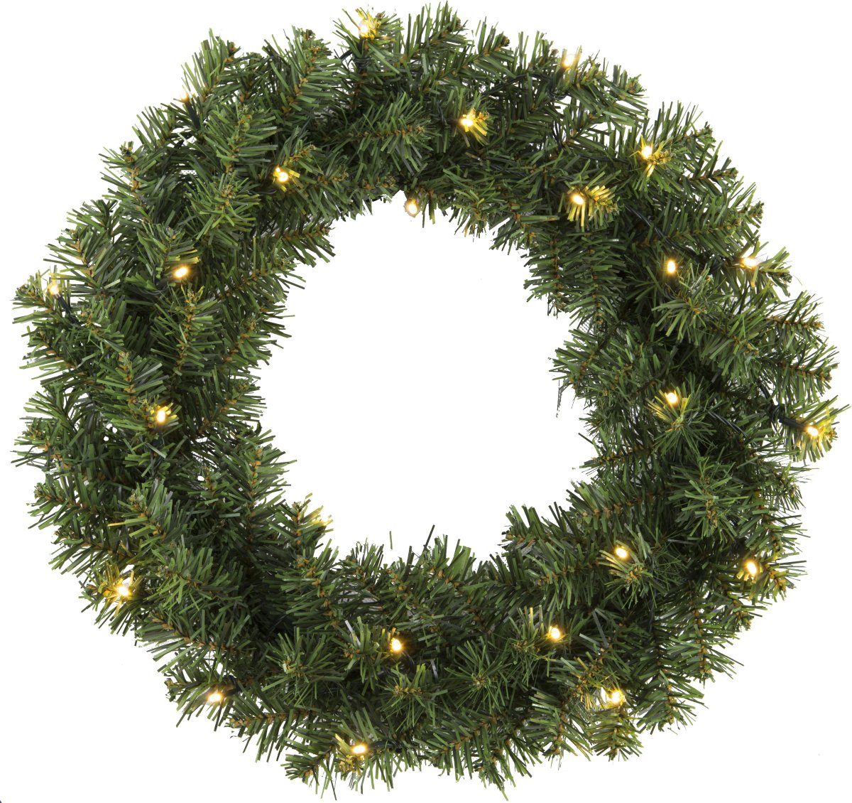 Alaska Ø50 Grün Von Star Trading - Dekorieren Sie mit dem Kranz im Innen- oder Au&szlig;enbereich, zum Beispiel an einer Wand oder an einer T&uuml;r.