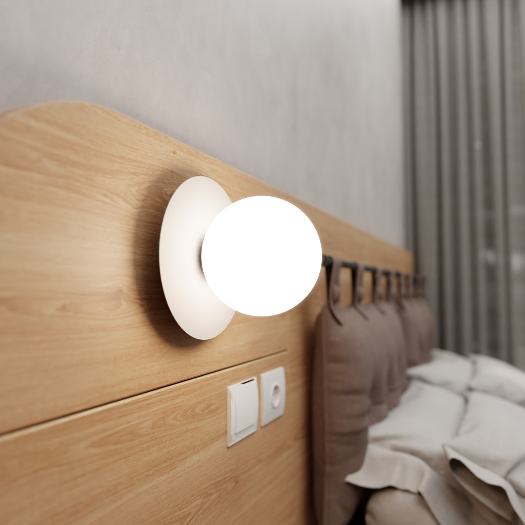 Minerva Ø15 Weiß wandlampe Von Emibig Lighting - Die Wandleuchte Minerva ist ein perfektes und vielseitiges Dekorationselement.