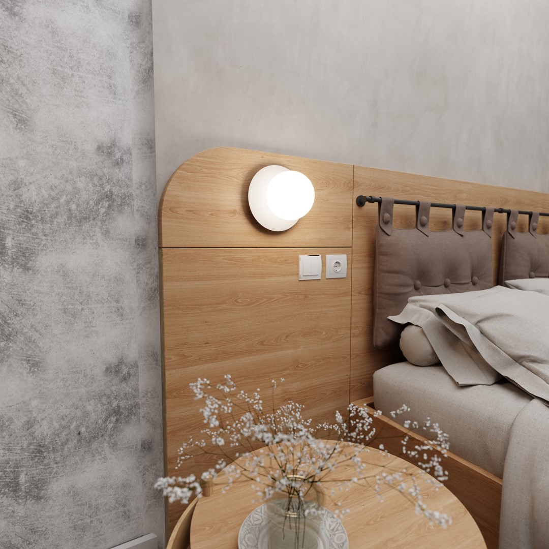 Minerva Ø15 Weiß wandlampe Von Emibig Lighting - Die Wandleuchte Minerva ist ein perfektes und vielseitiges Dekorationselement.