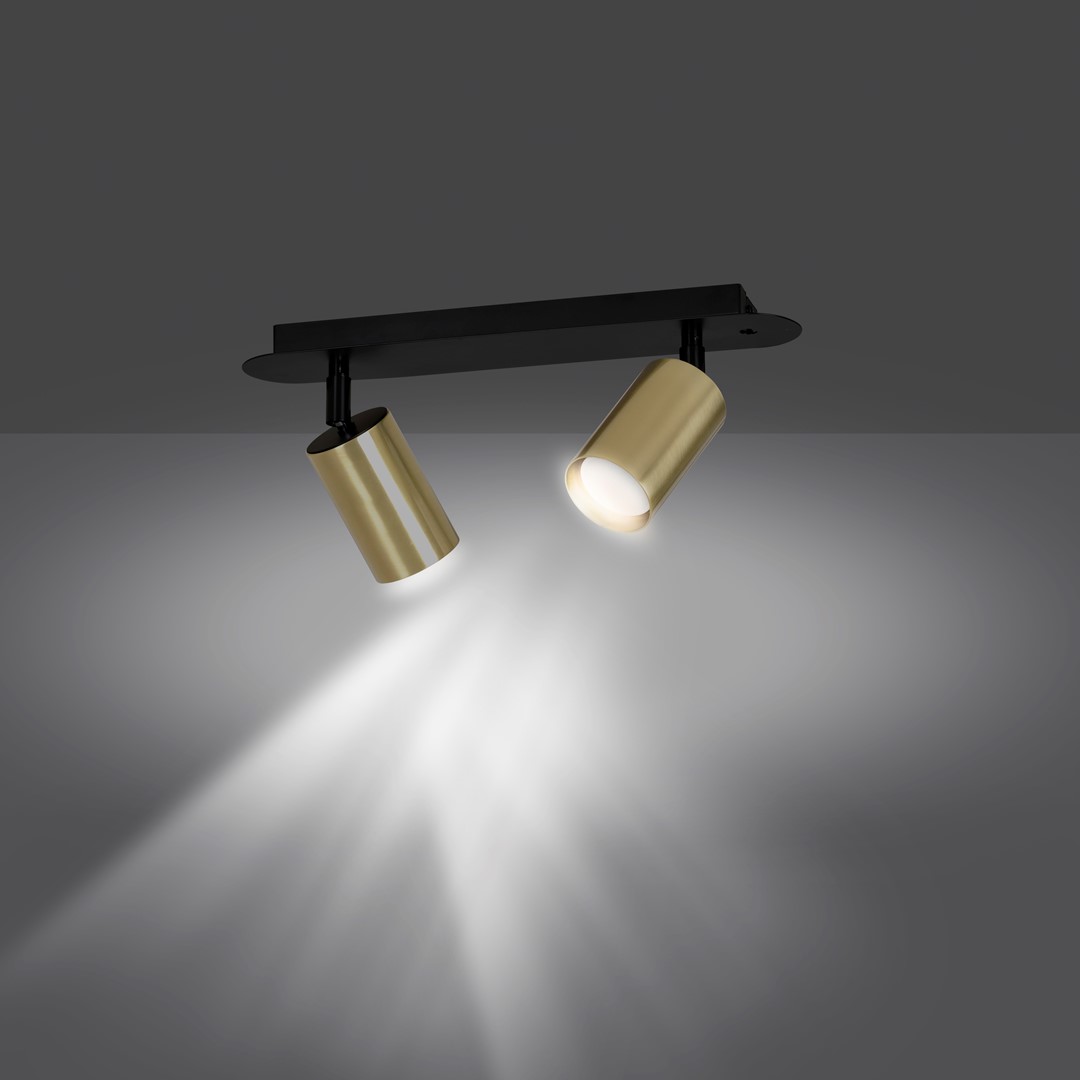 Zen 2 Gold spotlight Von Emibig Lighting - Die Lampen zeichnen sich durch ihr schlichtes Design und ihre elegante Form aus, wodurch sie sich in die meisten Umgebungen einf&uuml;gen.