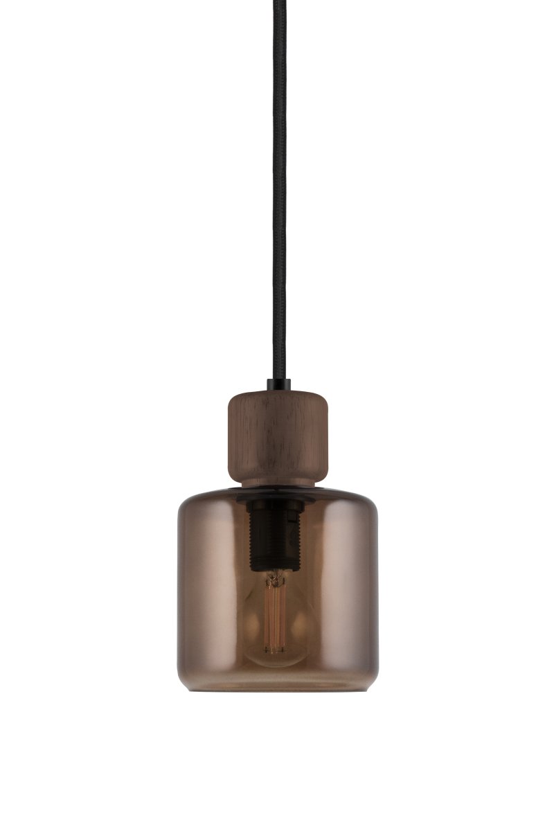 DOT Ø10 Braun Von Globen Lighting - Lieferung mit 3,5 m langem Textilkabel mit Netzschalter und Stecker.