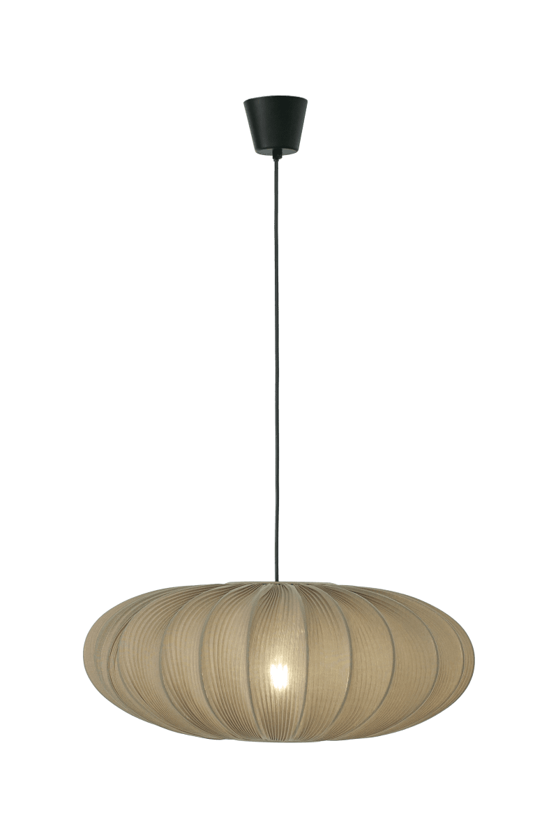Mamsell Ø55 Grau hängelampe Von Aneta Lighting - Die Deckenleuchte Mamsell ist mit fein plissiertem Stretchstoff bespannt, der für ein angenehmes, leicht gedämpftes Licht sorgt.