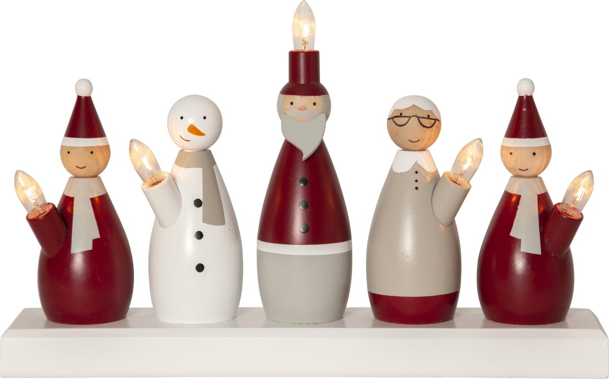 Santa Family Mehrzweck Von Star Trading - Der Kerzenst&auml;nder ist handmarkiert, wodurch es zu Abweichungen und Markierungen kommen kann, die sich nicht vermeiden lassen.