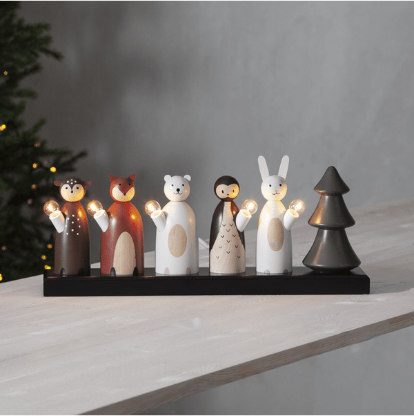 Forest friends Mehrzweck Von Star Trading - Der Kerzenst&auml;nder ist handmarkiert, wodurch es zu Abweichungen und Markierungen kommen kann, die sich nicht vermeiden lassen.