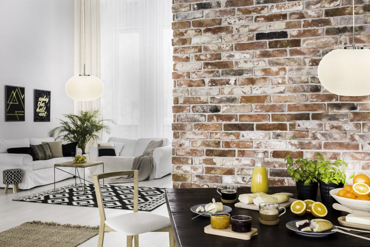 Sefyr Ø32 Weiß hängelampe Von Aneta Lighting - Hakenaufhängung mit Klemmleiste, Lampenstecker ist einfach zu montieren.