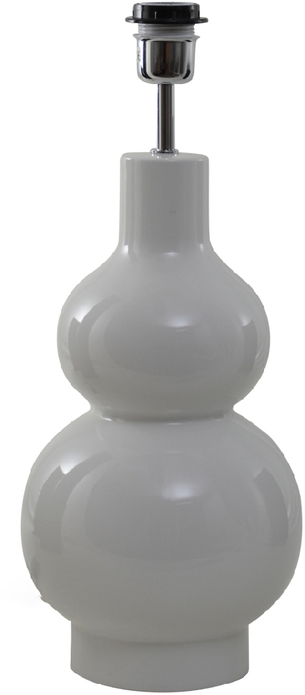Zoombild von Verdi 50cm Vit lampenfuß Von Hallbergs - Verdi &auml;r en dekorativ lampfot i keramik med en blank vit finish som ger ett stilrent och elegant uttryck.