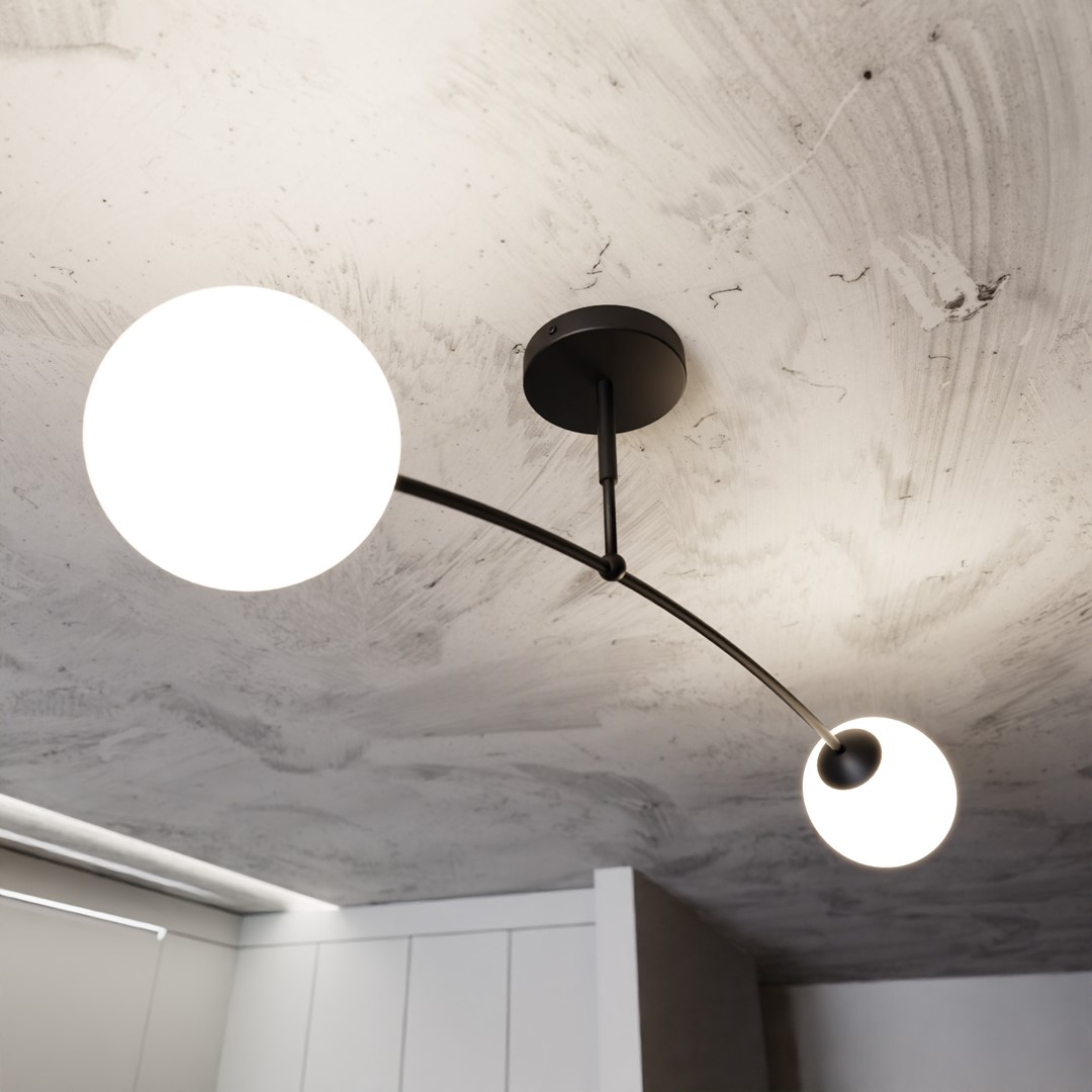 Pregos 60cm Schwarz deckenleuchte Von Emibig Lighting - Die Deckenleuchten von Prego sind eine hervorragende Ergänzung sowohl für moderne als auch für klassische Inneneinrichtungen.