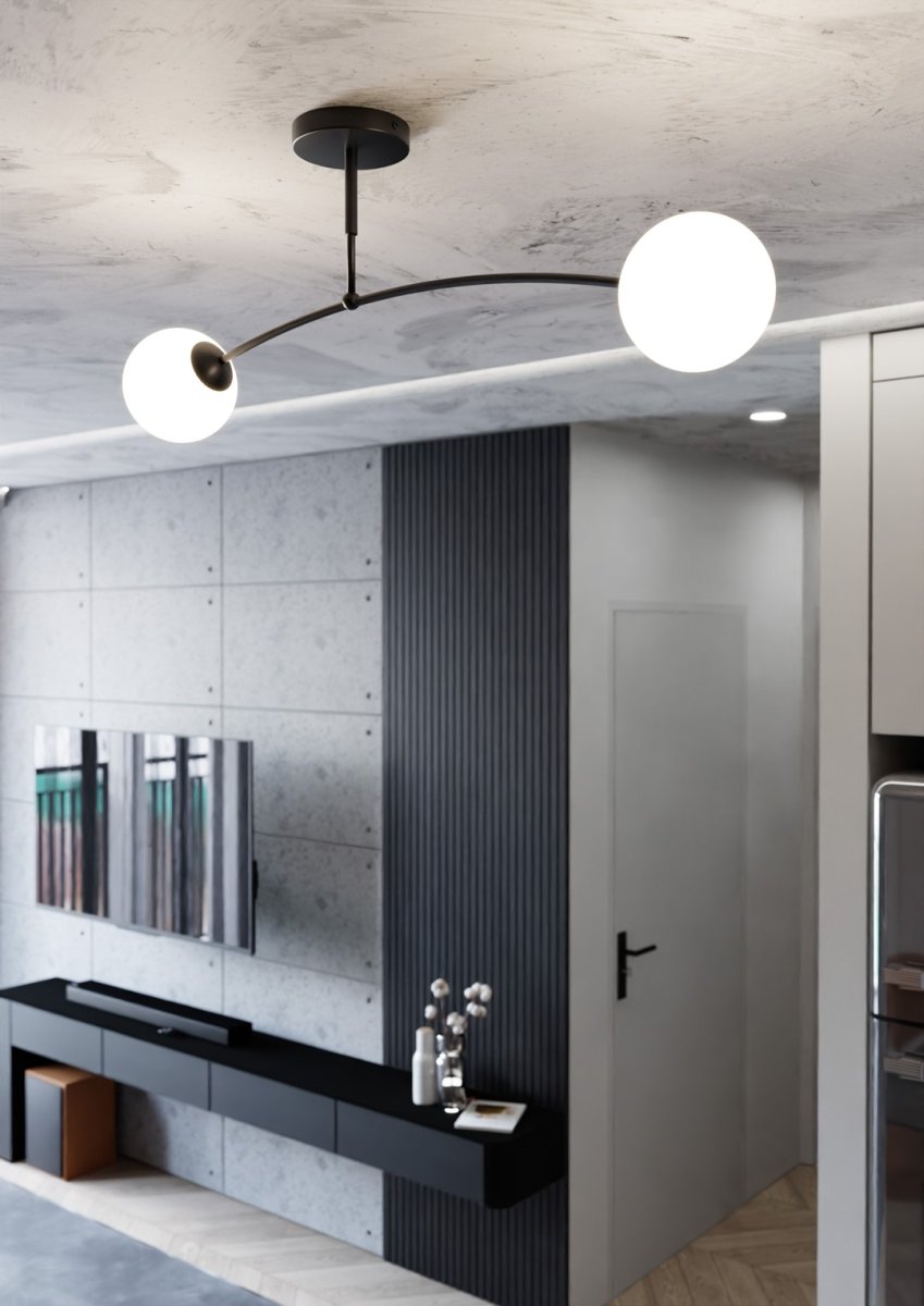 Pregos 60cm Schwarz deckenleuchte Von Emibig Lighting - Die Deckenleuchten von Prego sind eine hervorragende Ergänzung sowohl für moderne als auch für klassische Inneneinrichtungen.