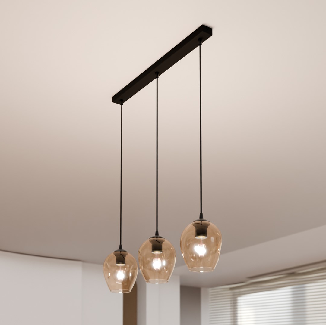 Istar 70cm Bernstein hängelampe Von Emibig Lighting - Istar ist eine vielseitige und zeitlose Kollektion von Deckenleuchten.