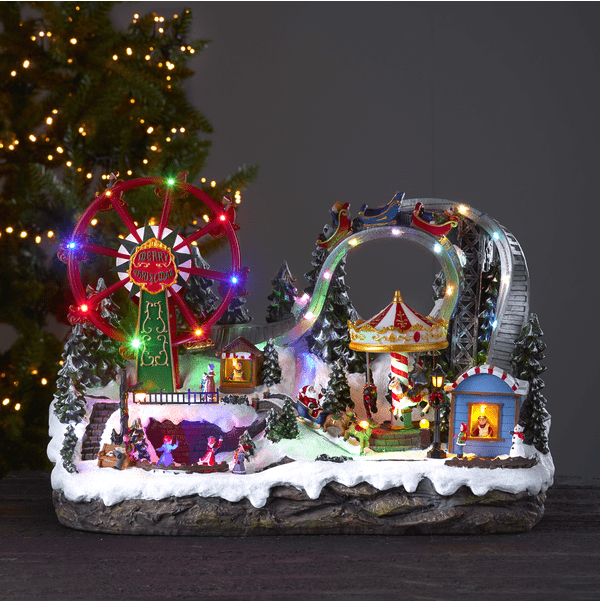 Largeville 36cm Mehrfarbig Von Star Trading - Wird mit Kabel und Stecker geliefert und kann auch mit Batterie betrieben werden, 3 AA-Batterien (nicht im Lieferumfang enthalten).