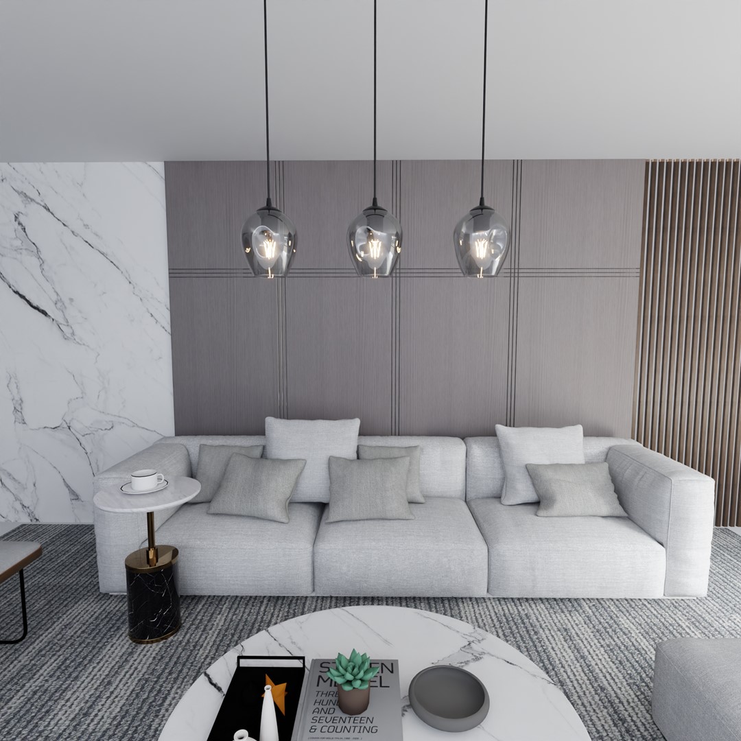 Istar 70cm Rauchfarben hängelampe Von Emibig Lighting - Istar ist eine vielseitige und zeitlose Kollektion von Deckenleuchten.