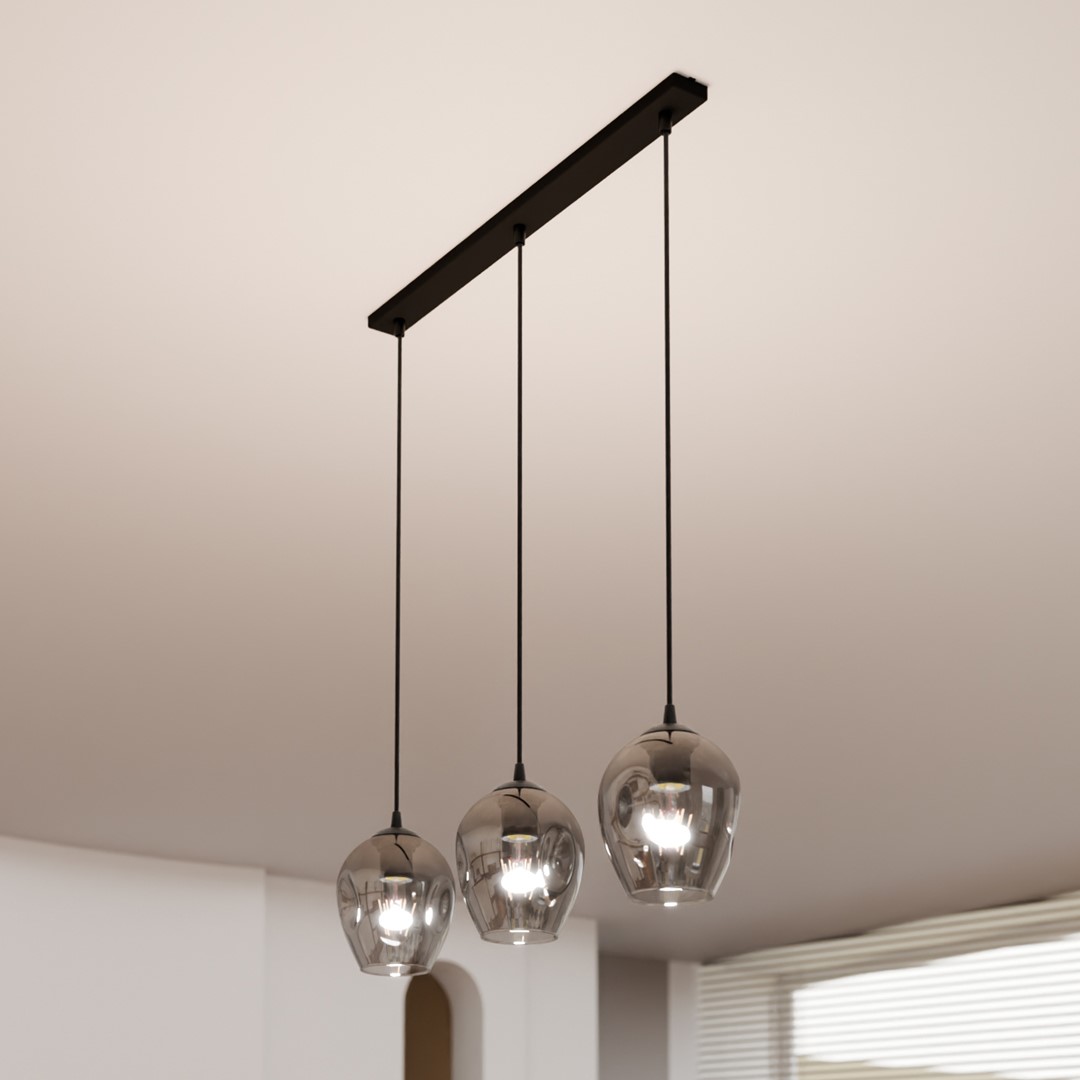 Istar 70cm Rauchfarben hängelampe Von Emibig Lighting - Istar ist eine vielseitige und zeitlose Kollektion von Deckenleuchten.