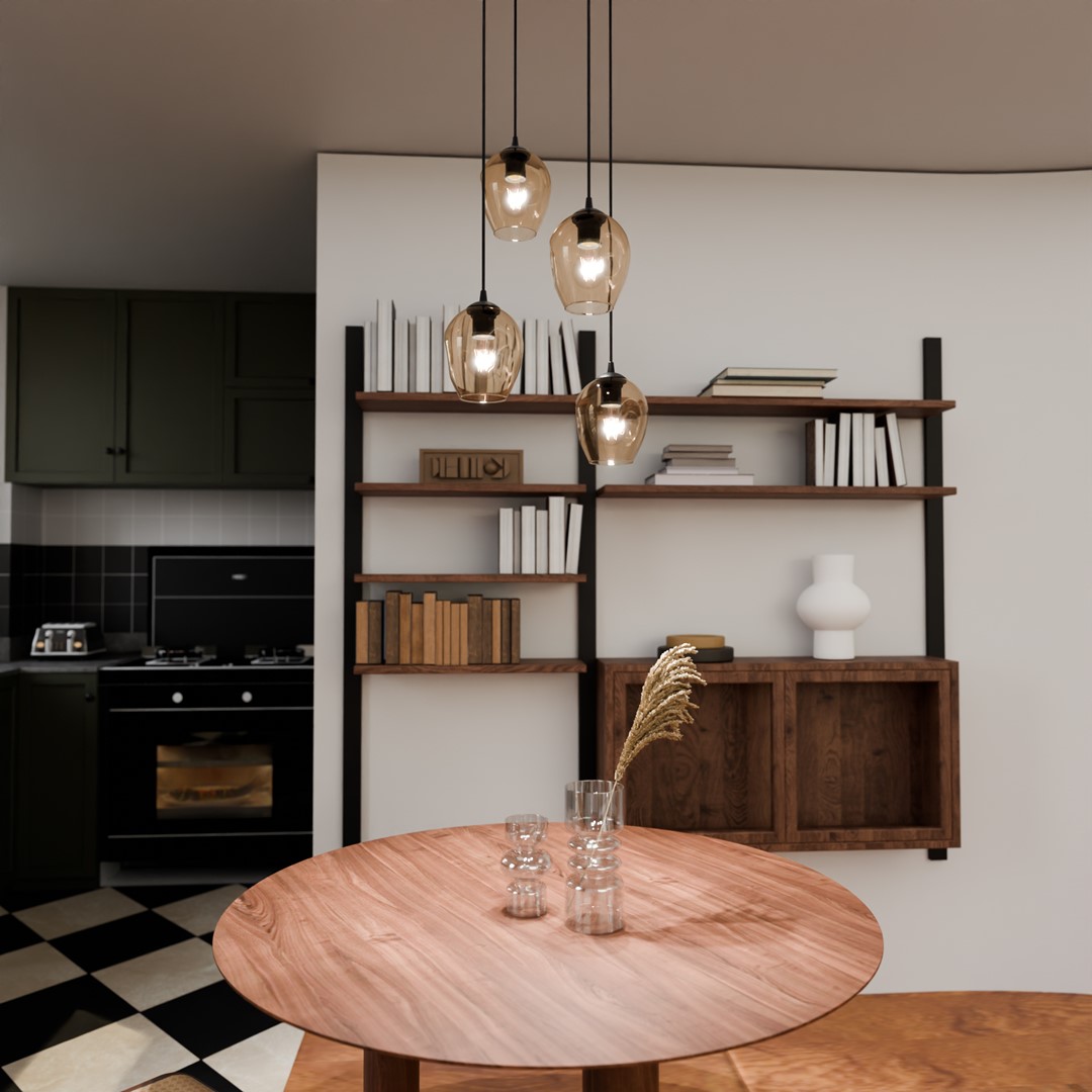 Istar Premium Ø40 Bernstein hängelampe Von Emibig Lighting - Istar ist eine vielseitige und zeitlose Kollektion von Deckenleuchten.