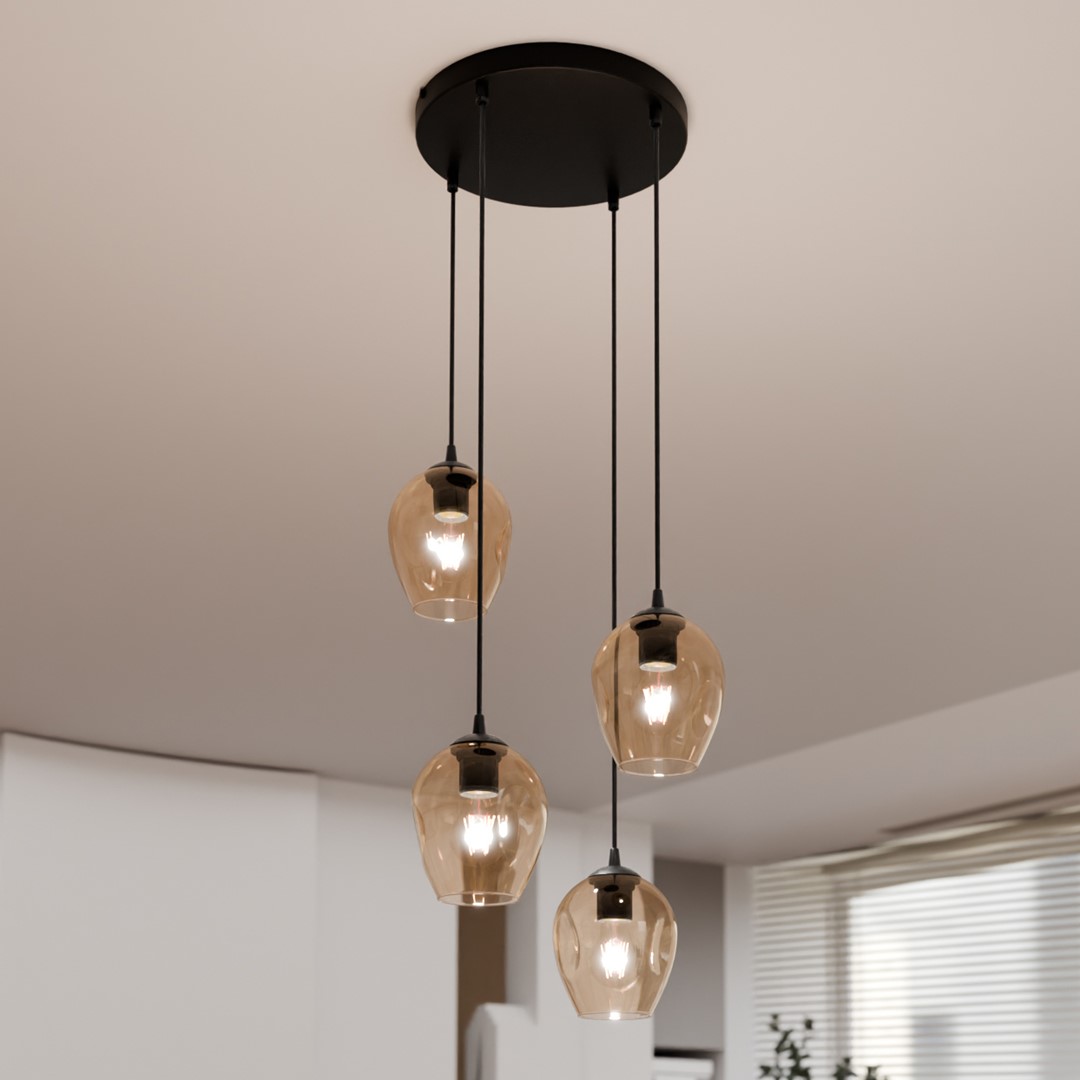 Istar Premium Ø40 Bernstein hängelampe Von Emibig Lighting - Istar ist eine vielseitige und zeitlose Kollektion von Deckenleuchten.