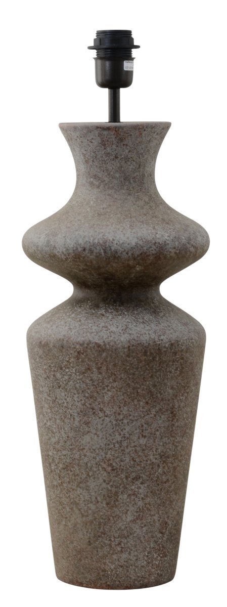 Zoombild von Belladonna 60cm Grå lampenfuß Von Hallbergs - Denna dekorativa lampfot i keramik har en mjukt formad silhuett som ger ett elegant och organiskt uttryck.