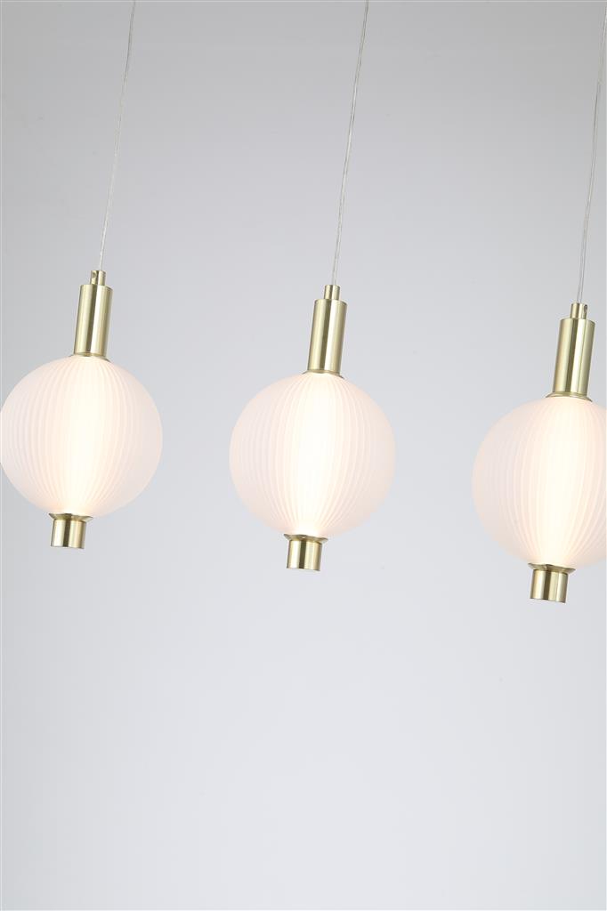 Luminique 80cm Messing hängelampe Von Searchlight - Die Pendelleuchte Luminique ist eine exklusive Deckenleuchte, die mit ihrem eleganten Design jeden Raum aufwertet.