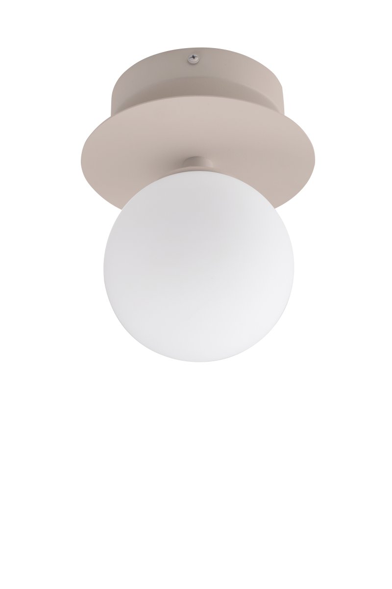 Art Deco Ø16 Beige/Weiß badezimmerlampe Von Globen Lighting - Sie ist IP44-zertifiziert und kann problemlos im Badezimmer installiert werden.