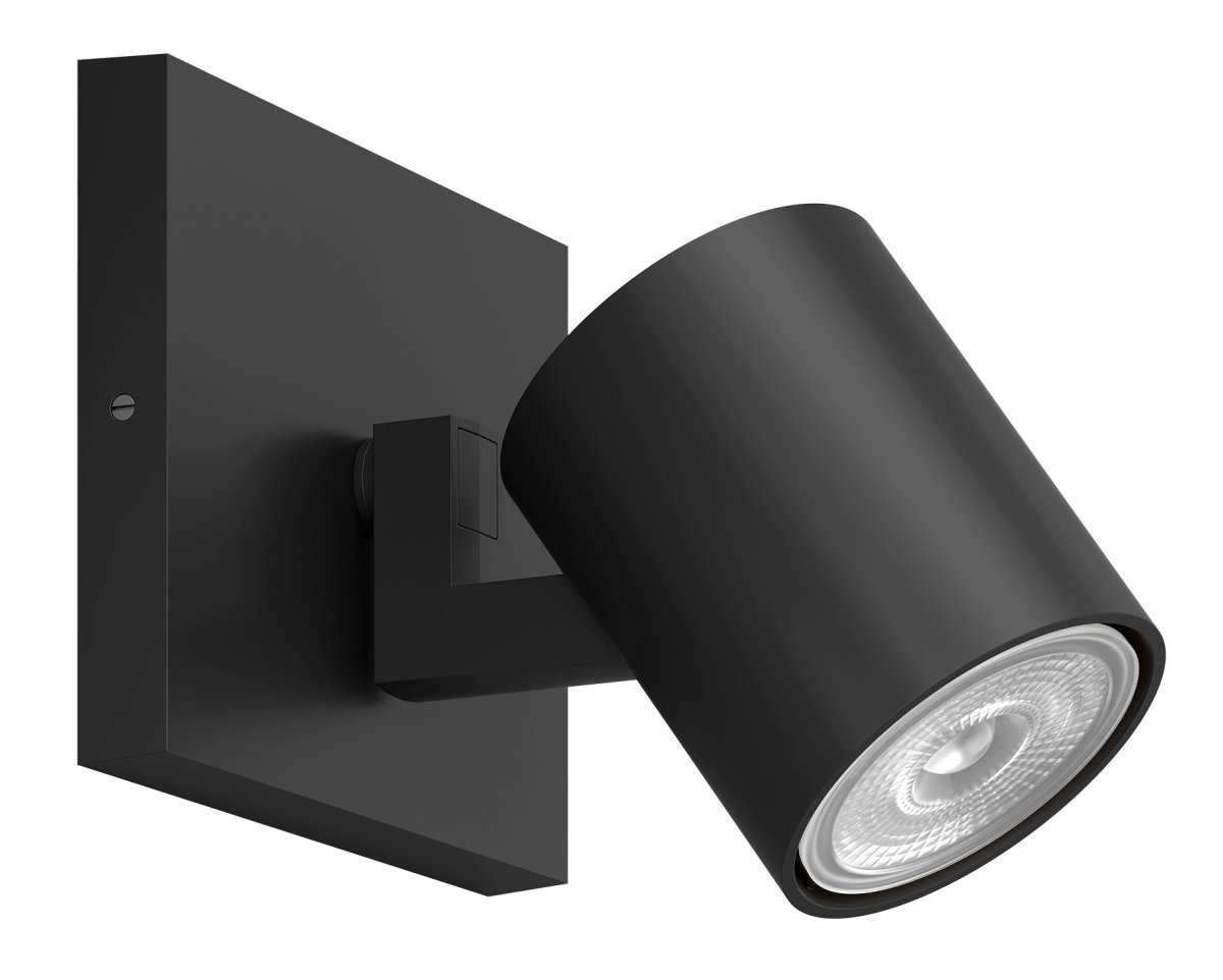 Runner Schwarz spotlight Von Philips - Das schwarze Aluminiumgeh&auml;use erg&auml;nzt die Lichtquelle perfekt.