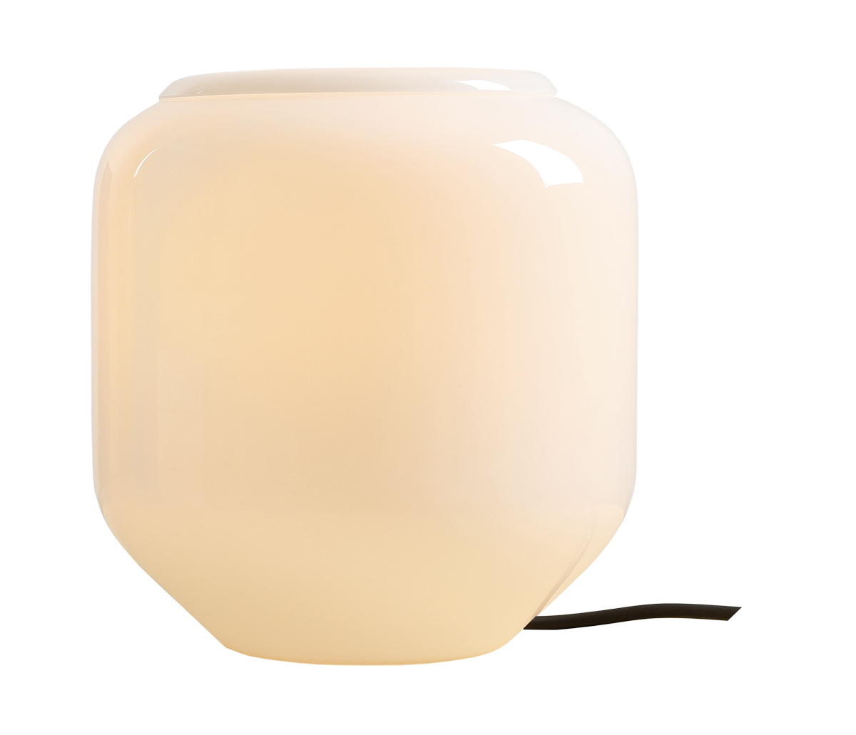 Flask 18cm Weiß/schwarz tischlampe Von Artera - Der dekorative Opalglasschirm spendet ein sanftes und angenehmes Licht und schafft so eine einladende Atmosphäre.