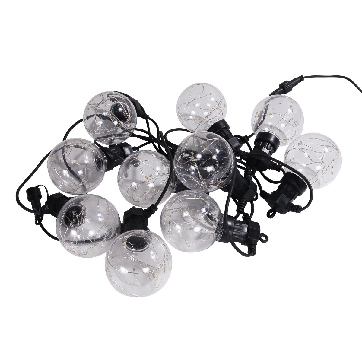 Garden micro-light Erweiterbar 10m Schwarz Von Pixie Design - Bei eingeschaltetem Timer leuchtet die Lampe 8 Stunden lang und ist 16 Stunden lang aus.