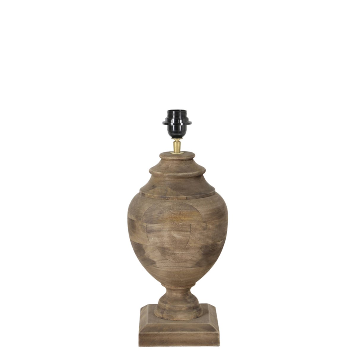 Milazzo 45cm Holz lampenfuß Von Light & Living - Die urnenf&ouml;rmige Silhouette und der massive Fu&szlig; vermitteln ein Gef&uuml;hl von Stabilit&auml;t und Exklusivit&auml;t.