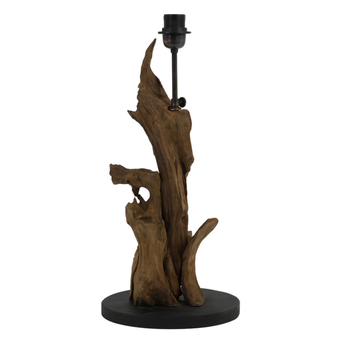 Ikal 50cm Holz lampenfuß Von Light & Living - Dieser Lampenfuß aus recycelten Teakwurzeln verleiht jedem Raum eine künstlerische und organische Note und verwandelt ihn in eine harmonische Oase.