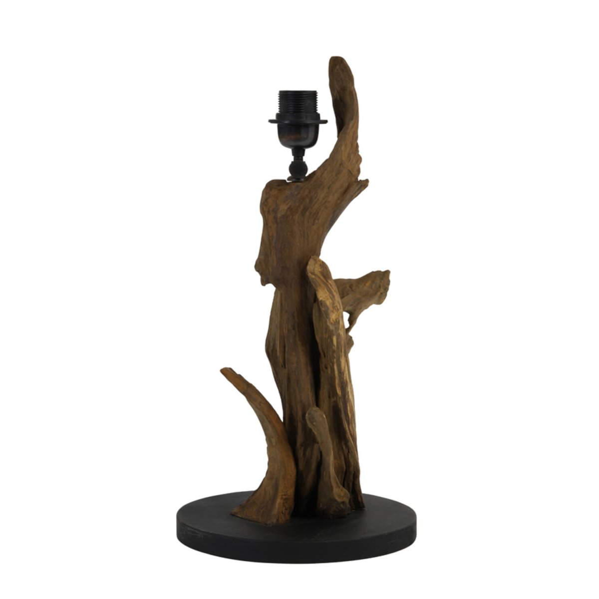 Ikal 50cm Holz lampenfuß Von Light & Living - Dieser Lampenfuß aus recycelten Teakwurzeln verleiht jedem Raum eine künstlerische und organische Note und verwandelt ihn in eine harmonische Oase.